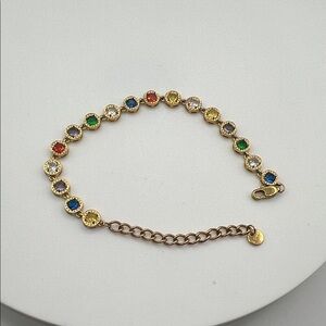 952. Elegant‎ Multicolor Gemstone Bracelet